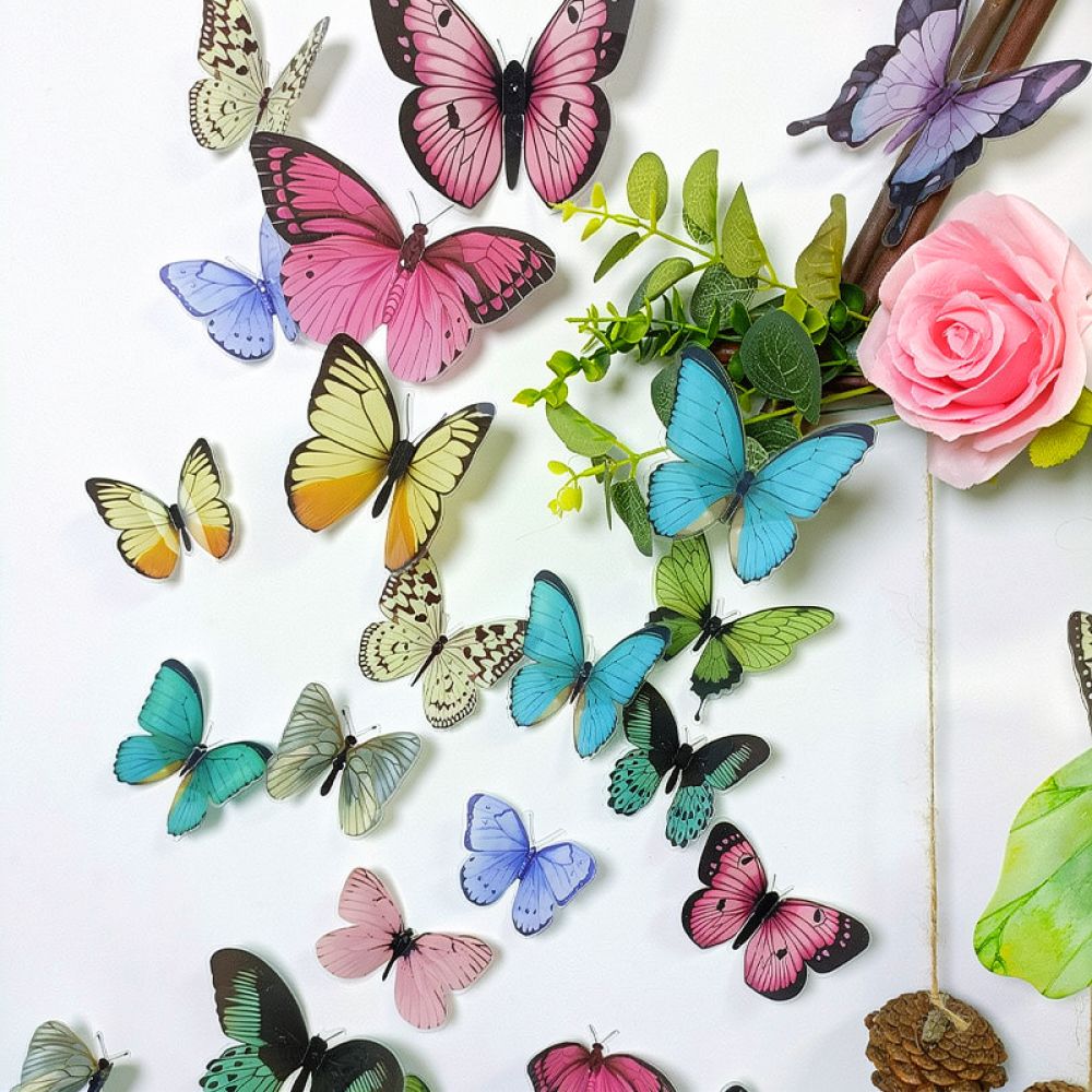 Artificial Butterfly PVC Wall  - Art And Craft For Nursery recension och pris