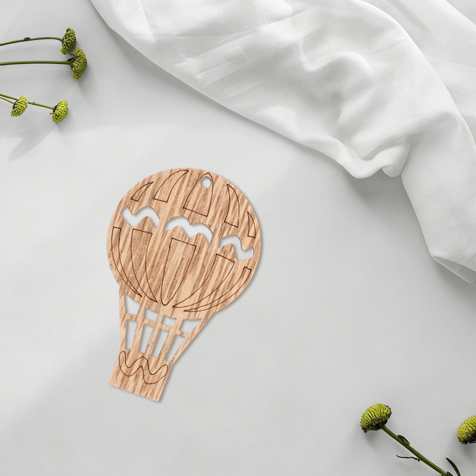 10Pcs Wooden Hot Air Balloon W - Art And Craft For Nursery recension och pris