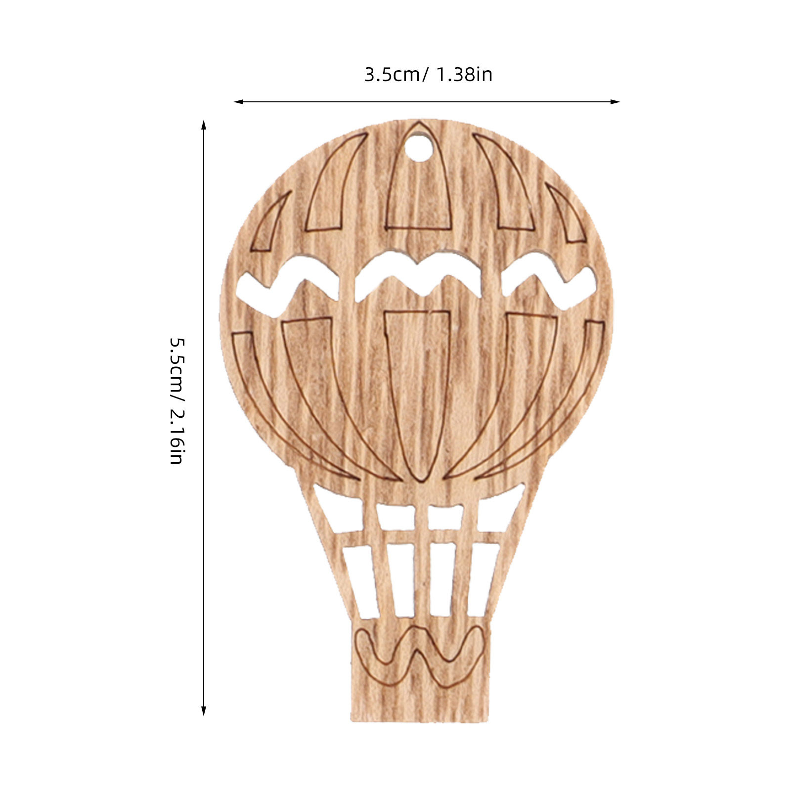 10Pcs Wooden Hot Air Balloon W - Art And Craft For Nursery recension och pris