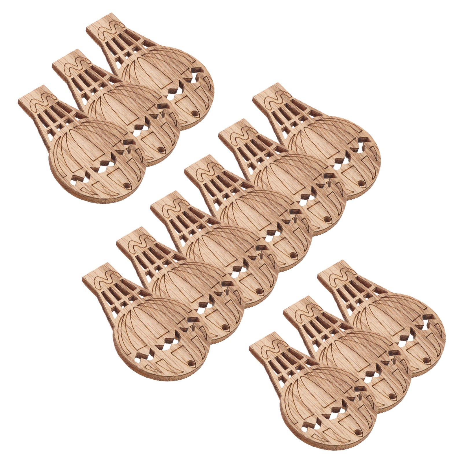 10Pcs Wooden Hot Air Balloon W - Art And Craft For Nursery recension och pris