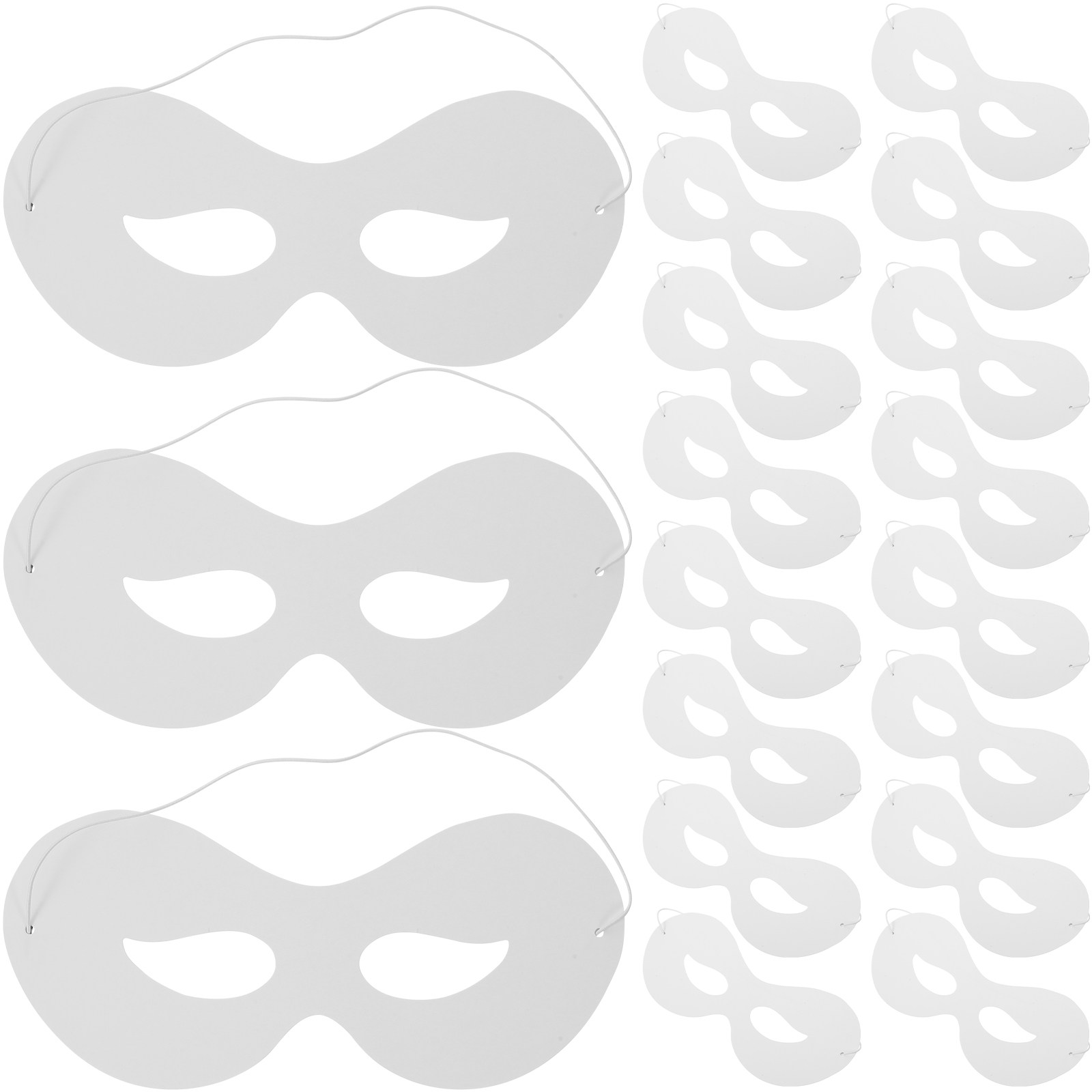 40Pcs Children's Blank Masks P - Art Craft With Paper recension och pris