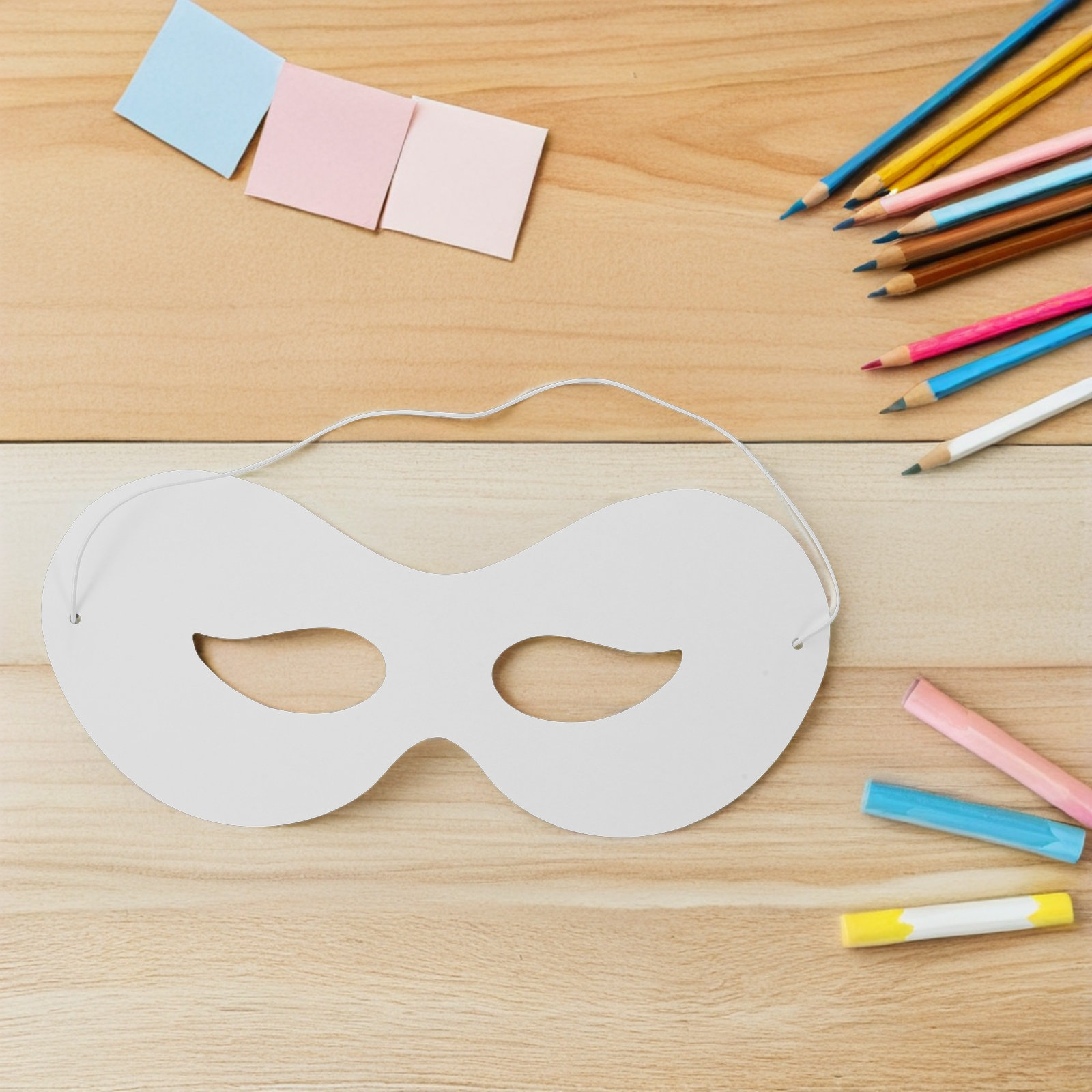 40Pcs Children's Blank Masks P - Art Craft With Paper recension och pris