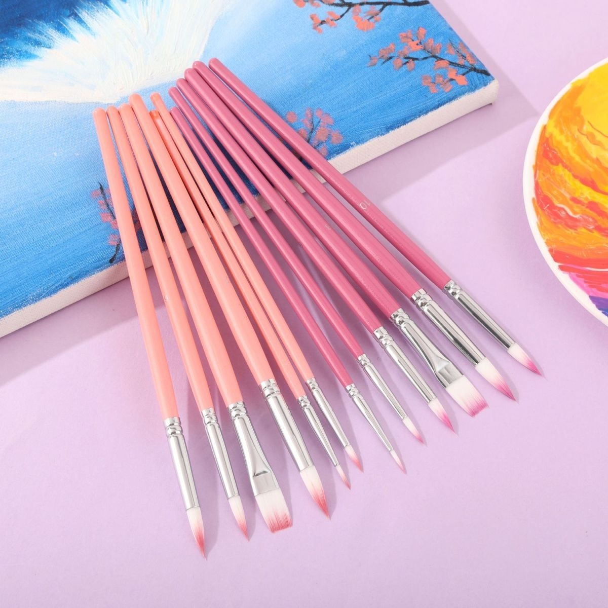 6 Pcs Set Nylon Hair Watercolo - Gouache Paint Set recension och pris