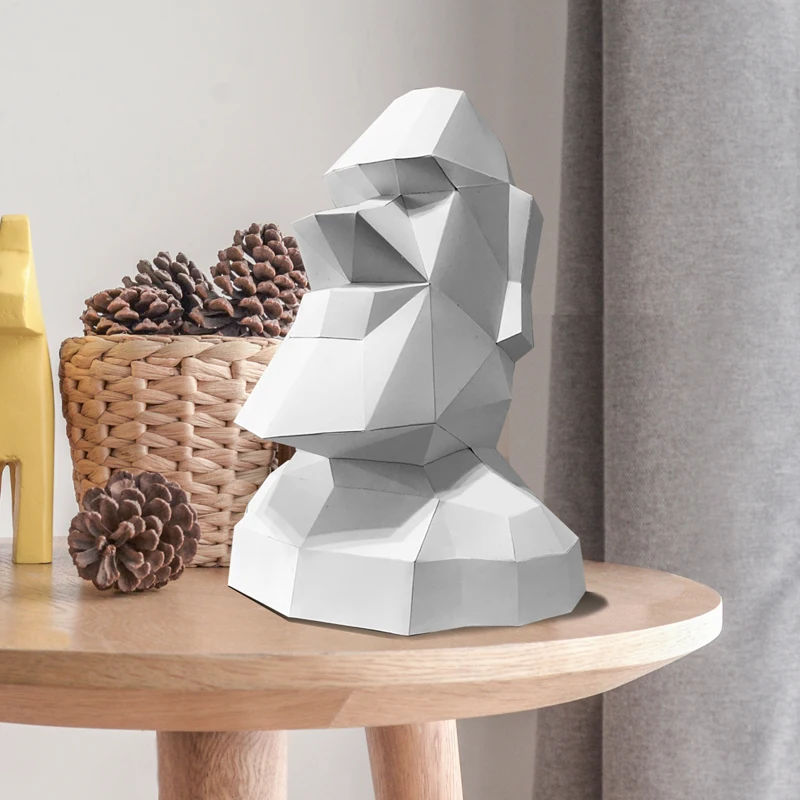 Large Size Easter Island Moai  - Art Craft Cardboard recension och pris