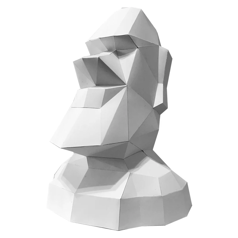 Large Size Easter Island Moai  - Art Craft Cardboard recension och pris