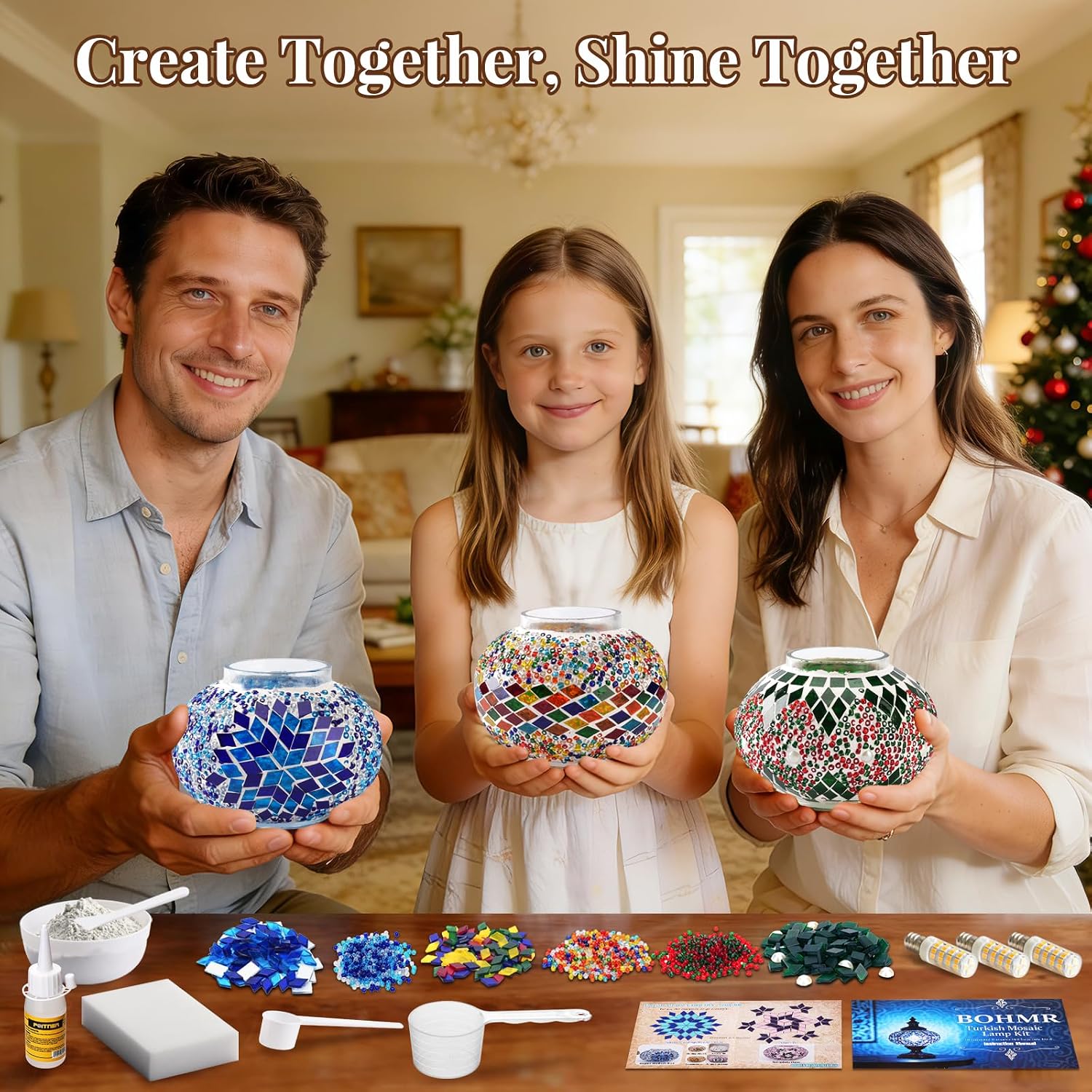 DIY 3 Globe Turkish Mosaic Lam - Art Craft Kit recension och pris
