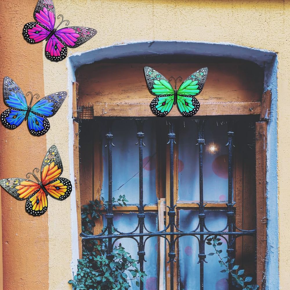 Small Metal Butterfly Wall Dec - Art And Craft For Nursery recension och pris