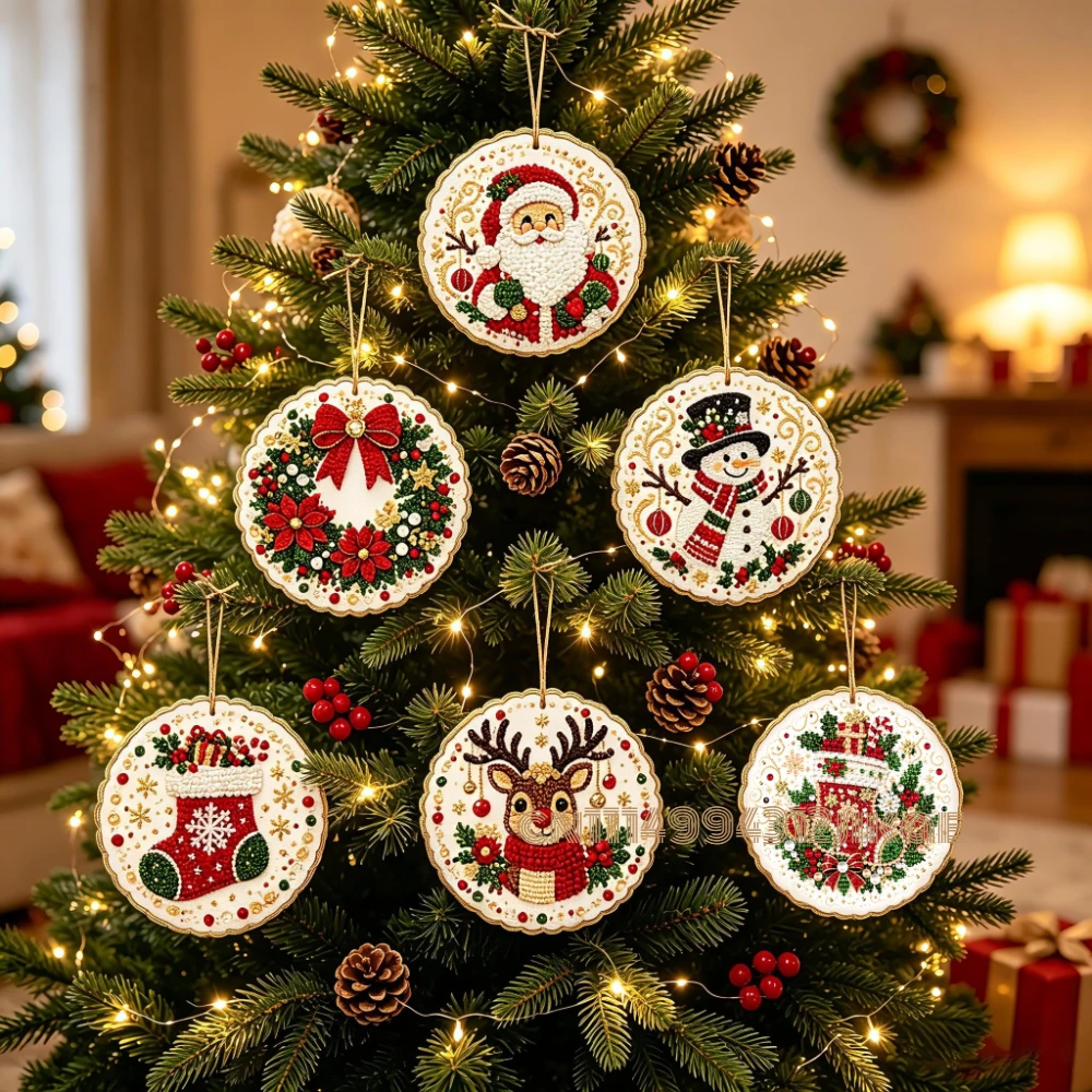 6PCS Christmas Ornaments DIY P - Art Craft Kit recension och pris