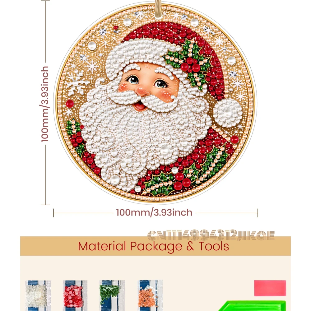 6PCS Christmas Ornaments DIY P - Art Craft Kit recension och pris