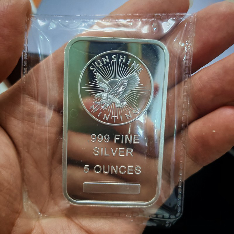 5 Oz Sunshine Minting Silver B - Art Craft Bar recension och pris