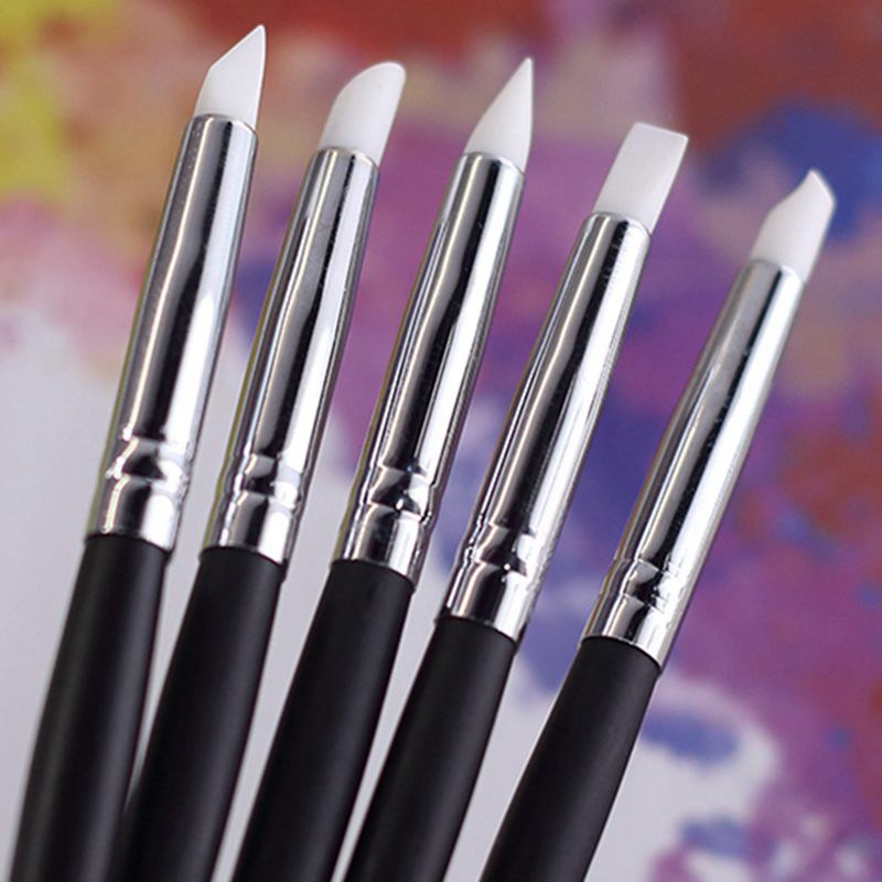 5pcs Silicone Rubber Tip Paint - Gouache Paint Set recension och pris