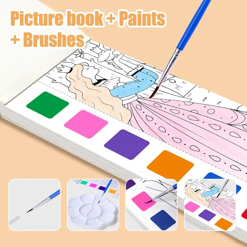 Portable Watercolor Book Set - - Gouache Paint Set recension och pris